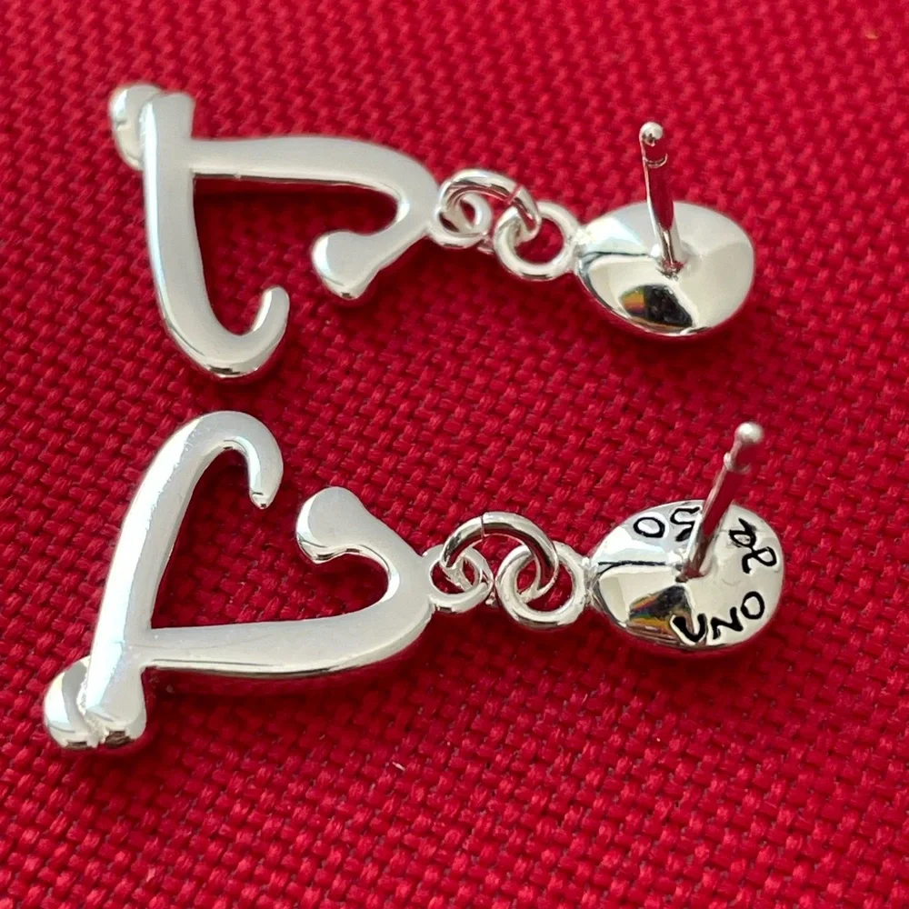 UNO de 50 earrings - One love - Silver plated